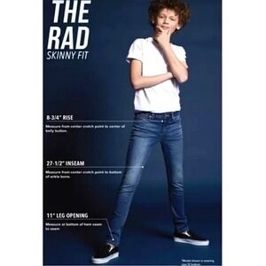 NEW Boys Joes Jeans The Rad Skinny Fit Blue Denim Size 18, 29 x 32